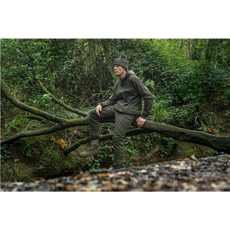 BLUZA MĘSKA NASH ZERO TOLERANCE WIND CHILL HOODY VARSITY - KHAKI