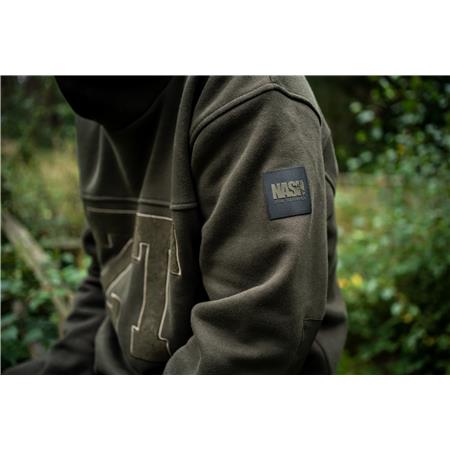 BLUZA MĘSKA NASH ZERO TOLERANCE WIND CHILL HOODY VARSITY - KHAKI