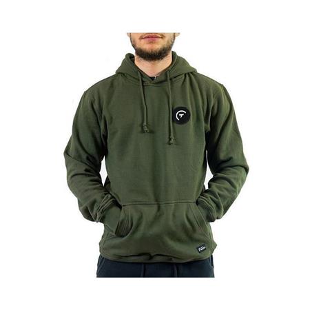 Bluza Z Kapturem Wędkarska Personalizowalna Sur Vos Traces - Kaki