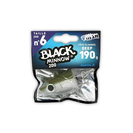 BLYHOVED FIIISH BLACK MINNOW DEEP
