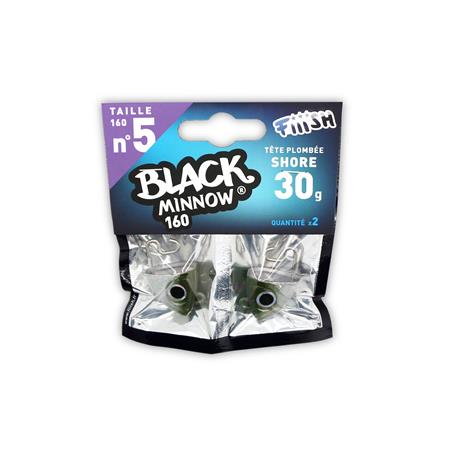 BLYHOVED FIIISH BLACK MINNOW SHORE