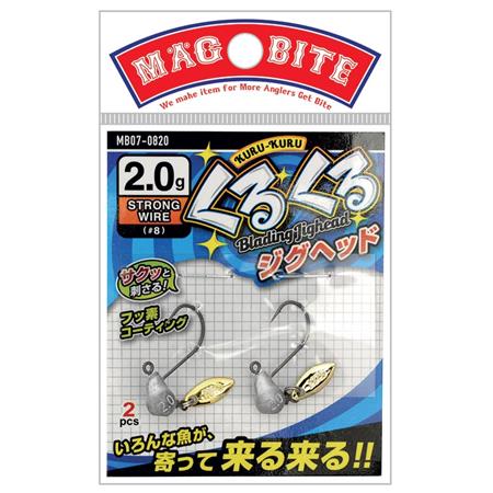 BLYHOVED MAGBITE KURU-KURU JIGHEAD