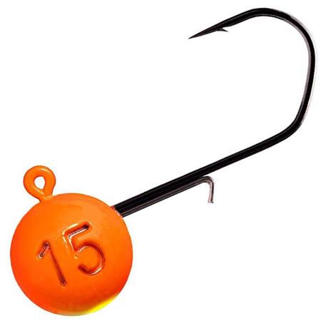 Blyhoved Monkey Lures - Orange/Gul - Pakke Med 3