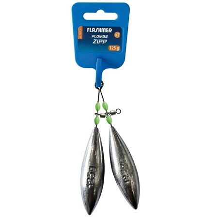 BLYLOD FLASHMER ZIPP URFE - PAKKE MED 2