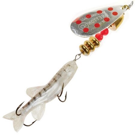 Błystka Obrotowa Bretton Vaironnerie - Srebrny Czerwone Kropki