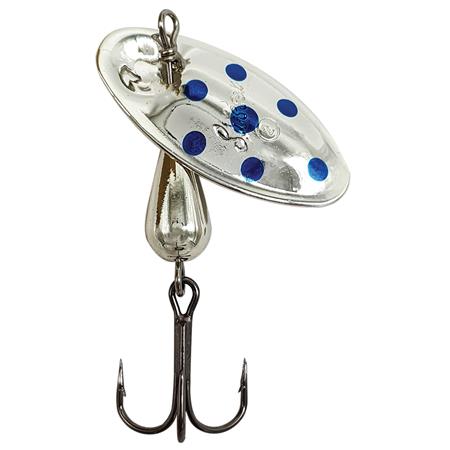 Błystka Obrotowa Suissex Cicada Srebrna Z Niebieskimi Punktami