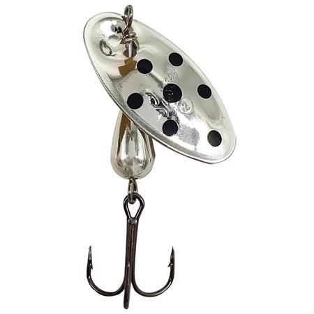 Błystka Obrotowa Suissex Cicada Srebrny Czarne Kropki