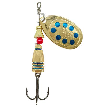 Błystka Obrotowa Suissex Divine Złoty Z Niebieskimi Kropkami