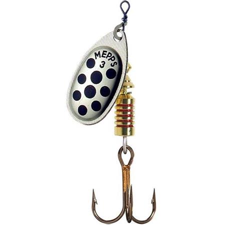 Błystka Wirująca Mepps Aglia Srebrny Z Czarnymi Kropkami