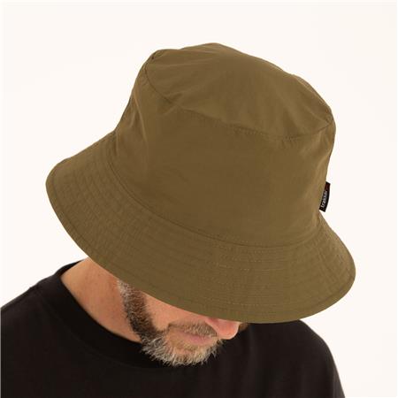 BOB - CAQUI/CAMO TRAKKER REVERSIBLE WATER-RESISTANT BUCKET HAT - KAKI/CAMO