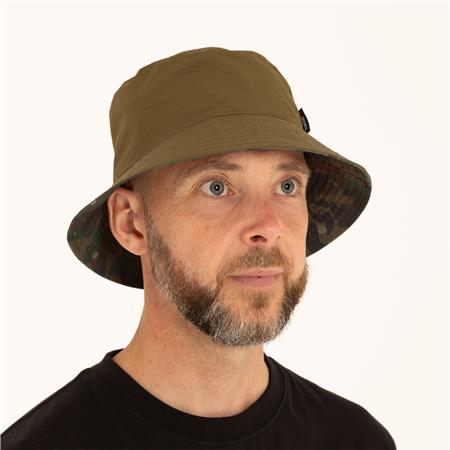 Bob - Caqui/Camo Trakker Reversible Water-Resistant Bucket Hat - Kaki/Camo