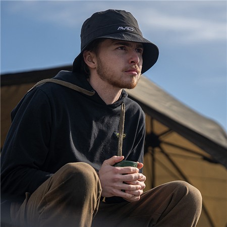 BOB - PRETO AVID CARP STEALTH BLACK BUCKET HAT - NOIR