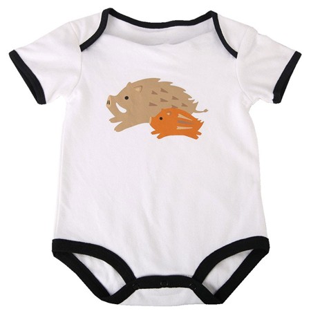BODY BAMBINO TREELAND SANGLIER T3002 - BLANC