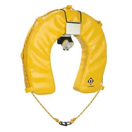 Boia Em Forma De Ferradura Crewsaver Hamble Com Kit De Luz De Viragem - Amarelo