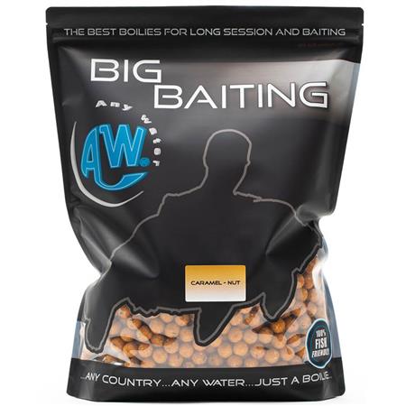 Boiles Any Water Big Baiting Boilies Caramel Nut
