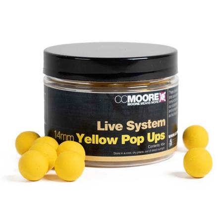 Boiles Galleggiante Cc Moore Live System Yellow Pop Ups