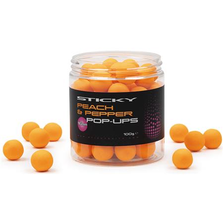 Boiles Galleggiante Sticky Baits Peach & Pepper Pop-Up