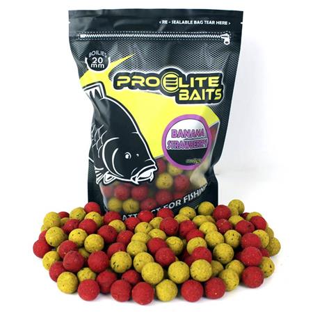 BOILES PRO ELITE BAITS BOILIES CLASSIC BANANA & STRAWBERRY