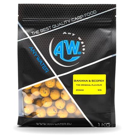 Boili Any Water Top Boilies Banana & Scopex - 1Kg