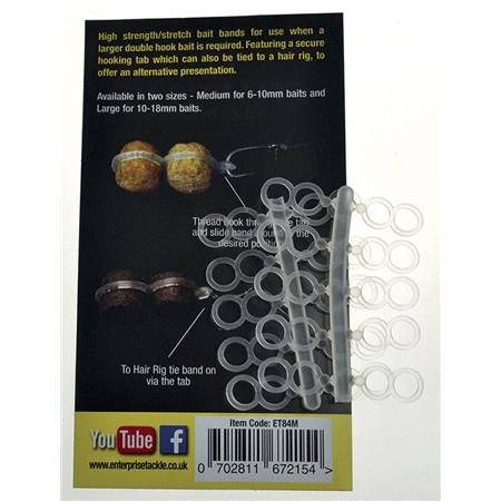 Boilie Elastiek Enterprise Tackle Double - Transparant - Partij Van 20