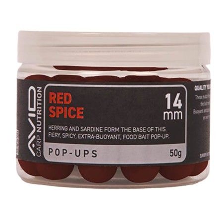Boilie Flotante Avid Carp Red Spice Pop-Up