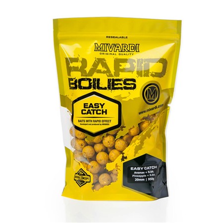 Boilie Mivardi Rapid Boilies Easy Catch - Pineapple + N.Ba