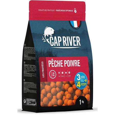BOILIES CAP RIVER PÊCHE POIVRE
