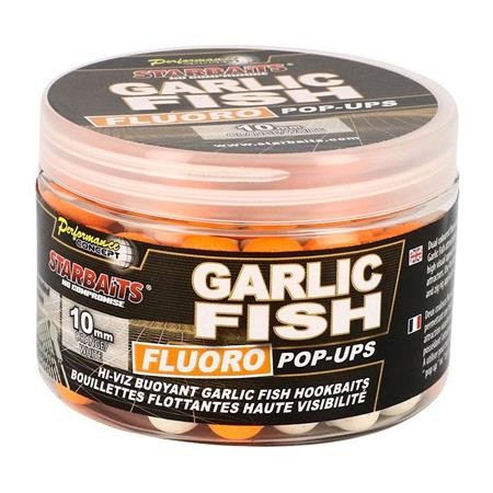 Boilies Flutuantes Starbaits Con Garlic Fish Fluo Pop Up