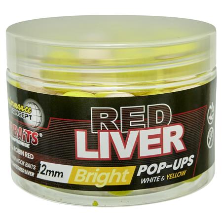 BOILIES FLUTUANTES STARBAITS PERFORMANCE CONCEPT RED LIVER BRIGHT POP UP