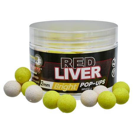 Boilies Flutuantes Starbaits Performance Concept Red Liver Bright Pop Up