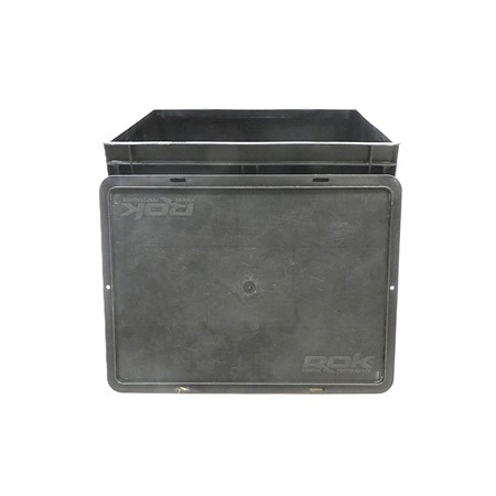 Boite Rok Fishing Crate - Noire - Avec Couvercle
