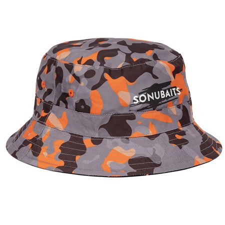 BØLLEHAT SONUBAITS BUCKET HAT VENDBAR - SORT/ORANGE