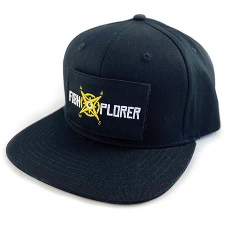 Boné De Homem Com Velcro - Preto Fishxplorer Snapback - Noir