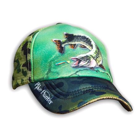 Boné Homem Crazy Fish Trucker Pike Hunter