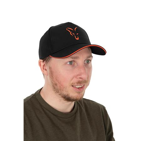 Boné Masculino Fox Collection Baseball Cap Black & Orange - Preto
