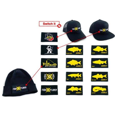 BONÉ PARA HOMEM COM VELCRO - PRETO FISHXPLORER TRUCKER - NOIR