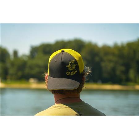 BONÉ - PRETO/AMARELO BLACK CAT TRUCKER CAP - NOIR/JAUNE