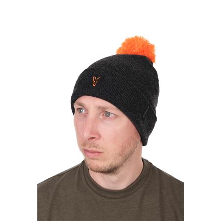 BONNET FOX COLLECTION BOBBLE HAT - NOIR