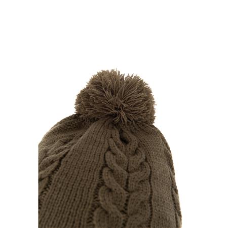 BONNET FOX KNITTED BOBBLE - KAKI
