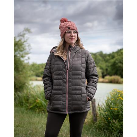BONNET FOX LADIES KNITTED BOBBLE - ROSE