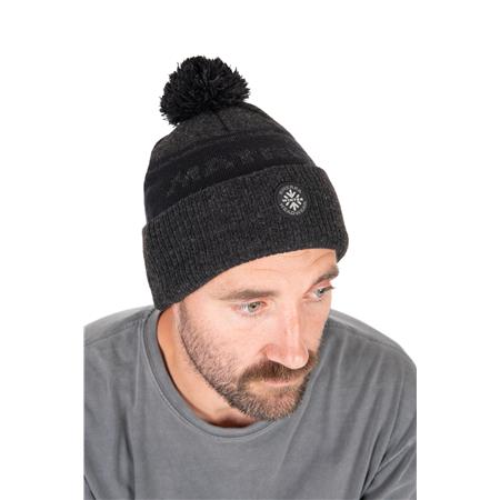 BONNET FOX MATRIX GREY SHERPA BOBBLE HAT - GRIS