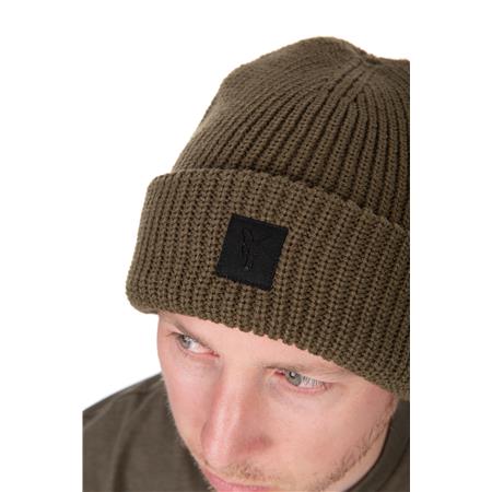 BONNET FOX MERINO BLEND BEANIE - OLIVE