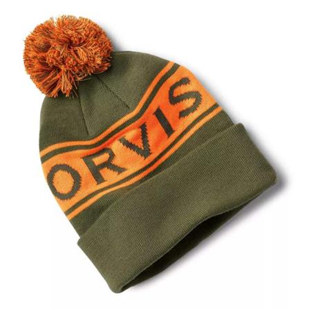 Bonnet Orvis Logo Pom Beanie - Olive Blaze