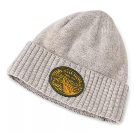 Bonnet Orvis Recycled Wool Blnd Logo Beanie - Gris Clair