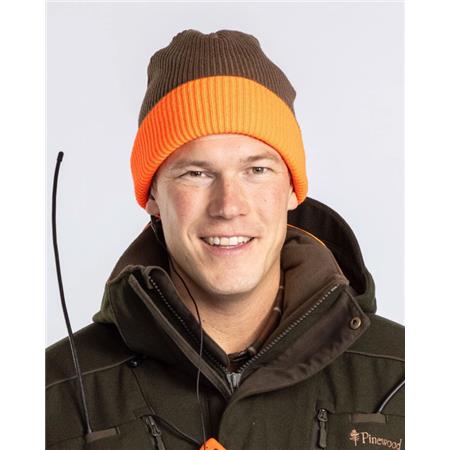BONNET PINEWOOD SMÅLAND REVERSIBLE HUNTERS - MOSS GREEN/ORANGE