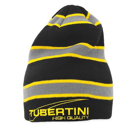 BONNET TUBERTINI TUBE STRIPE - NOIR/JAUNE