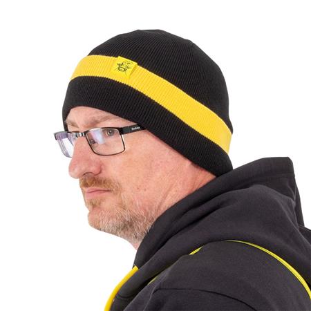 BONNY - NEGRO/AMARILLO BLACK CAT BEANIE HAT - NOIR/JAUNE