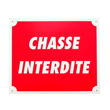 Bord Van Signaalgeving Januel Chasse Interdite - Alu