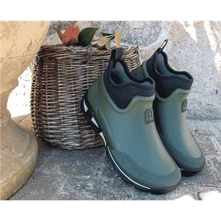 BOTAS DE CANO BAIXO PARA MULHER - CAQUI ROUCHETTE CLEAN LADY - KAKI