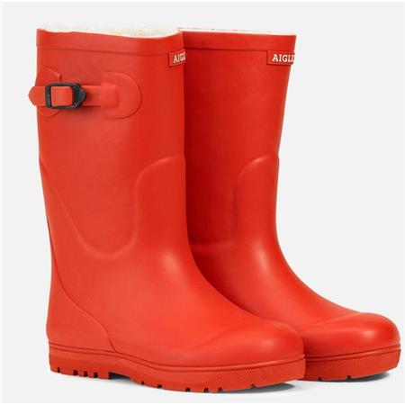 BOTAS JUNIOR AIGLE WOODY POP FUR - CERISE